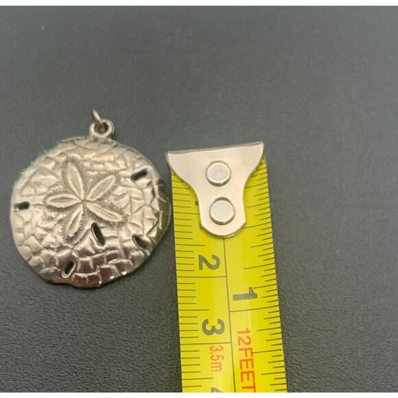 Silver Tone Sand Dollar Pendant - Picture 4 of 4